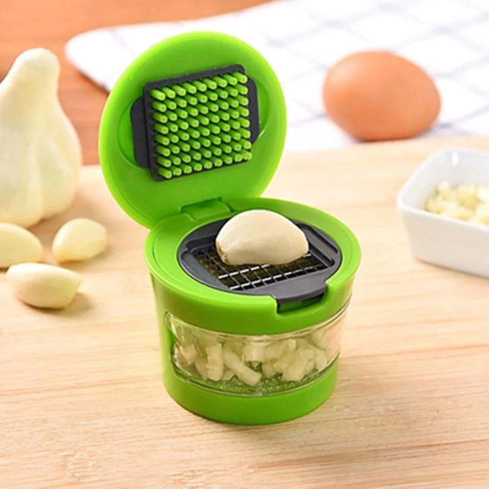 Mini Garlic Press Presser Onion Chopper Garlic Mincer Slicer Dicer Grater -  Kourani Online