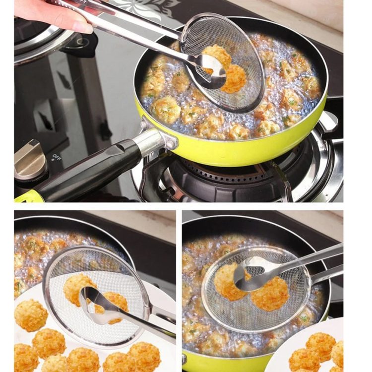 2 In 1 Filter Spoon With Clip Kitchen Oil frying Multi functional Clip Kitchen Tools jpg Q90 jpg