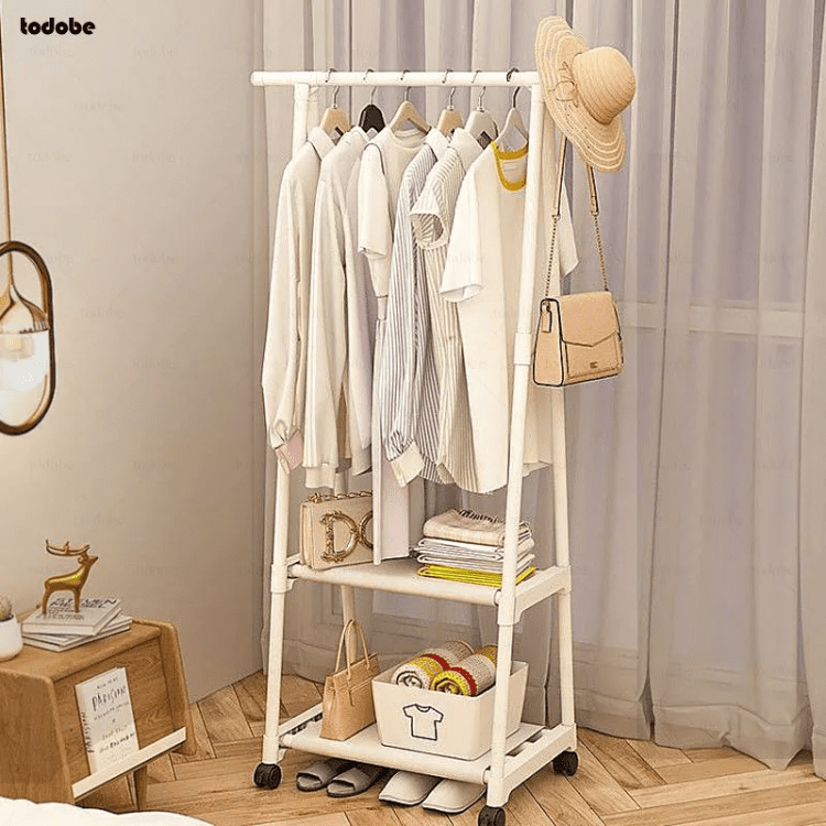 Multi-function Triangle Coat Rack Removable Bedroom Clothes Rack With ...