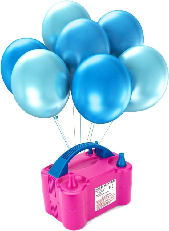 Pompe à ballon, Istoyall 215 PCS Electric Balloon Pump Kit, Balloon  Inflator Pump Ballon d'air électrique à double buse 600 W portable avec 183  Ballons pour la fête - Chine Décoration de
