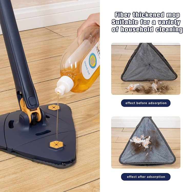 Hands-Free Mini Mop with 360° Rotating Head - Multi-Functional Automatic  Towel Cleaner for Effortless Cleaning - Suitable for Floors, Walls,  Kitchens