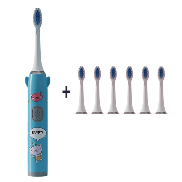 Electric Toothbrush Sonic Cute Set for Kids Adults Oral Care Dental Whitening Clean Replacement Smart Teeth.jpg 640x640 2