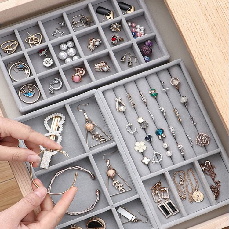 Amazon.com: GUKA Jewelry Box Organizer for Women Girls 2 Layers Display  Storage case Jewelry Holder for Earring Ring Necklace Storage Case, Women  Gift (Pink) : Clothing, Shoes & Jewelry