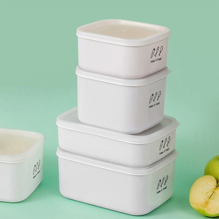 Multi-Purpose 900ml Stackable Food Storage Box with Lid Large Capacity ...