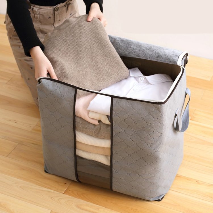 Wholesale Home Storage Foldable Bag New Waterproof Oxford Fabric Bedding Pillows Quilt storage bag clothes storage