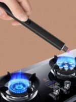 1pc Extended Ignitor Aromatherapy Candle Lighter - Portable Gas Stove Charging Lighter For Outdoor Camping BBQ Accessories With Windproof And Adjustable Flame - Image 2