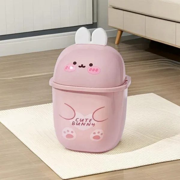 Adorable Mini Rabbit Trash Can for Home Office Desk