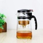 heat resistant glass teapot tea set kettle coffee glass tea pot kettles kitchen groups 2 500ml17oz 7