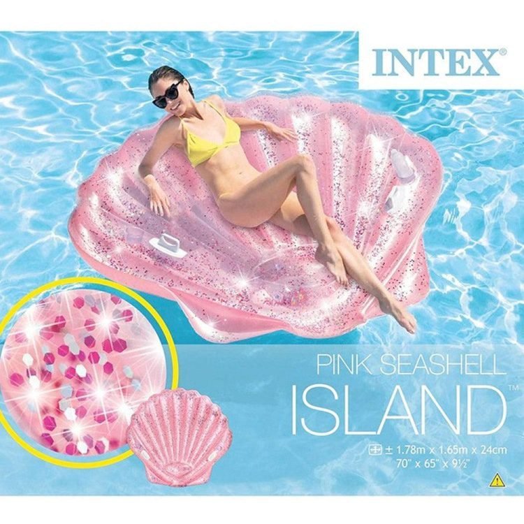 Inflatable Seashell Intex Intex Pink Seashell Island - Kourani Online Shopping in lebanon