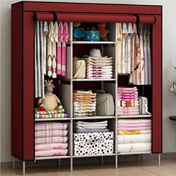 3LayerStorageWardrobe88130ShelfRackFancyNFoldable MultiColor 4.jpg