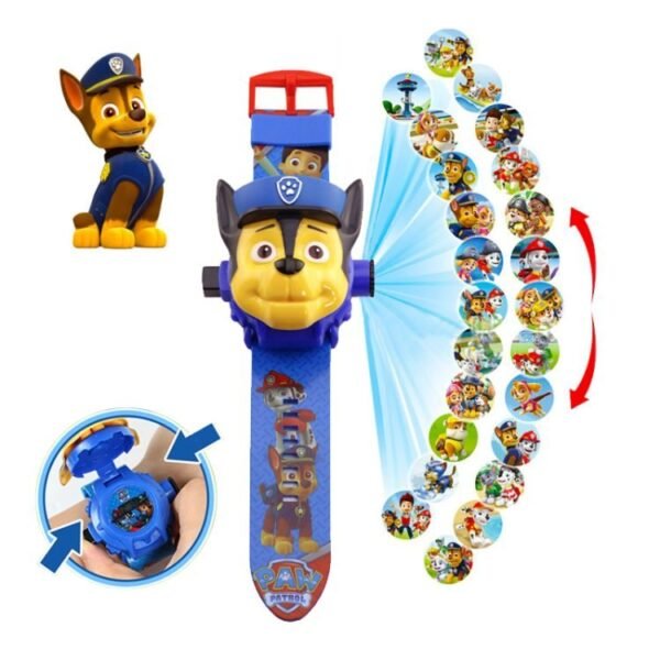 Paw Patrol Projection Digital Watch Time Develop Intelligence Learn Dog Chase Anime Figure Patrulla Canina Toys 4.jpg