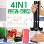 main image4Electric Blender 4 In 1 Stainless Steel Stick Hand Blender Mixer Food Processor Egg Whisk Smoothie 1 1.jpg