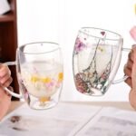 Insulated Flower Glass Mug - Image 2