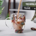 Insulated Flower Glass Mug - Image 4