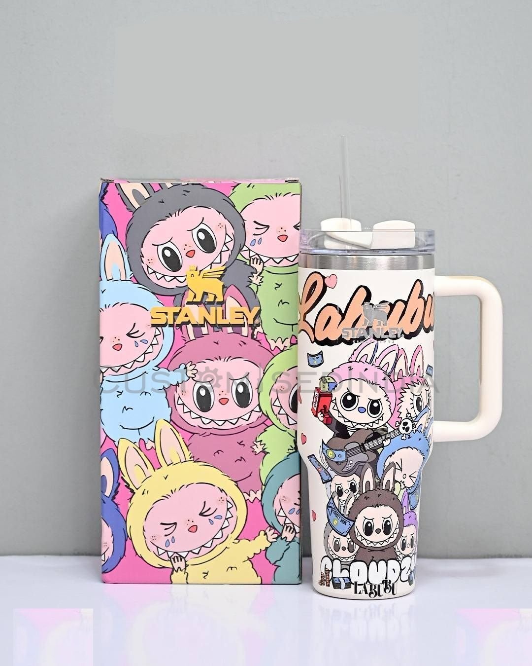 5158194280.jpg Stanley X Labubu 40oz 1200ml Quencher Tumbler - Cream - Image 1