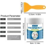 Wall Repair Kit,Wall Repair Cream - Wall Repair Paste Drywall Repair Kit Quick Easy Solution to Fill Holes, Crack and Scratch Wall Repair Putty, 100g - Image 5