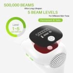 IPL Hair Removal System, Hair Remover 500,000 Flashes Permanent Painless Hair Removal with 2 Flash Modes and 5 Light Intensity for Body Face Armpits - Image 2