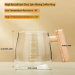 Self-Stirring Mug 400ml - Electric Auto Mixing Cup, Automatic Stirring Coffee Tumbler, Rotating Travel Mug for Coffee, Milk, & Beverages - Portable Self-Mixing Cup - Image 2