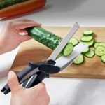 Kitchen Stainless Steel Vegetable Scissors Fruit Cutter,Vegetable Cutter With Cutting Board,Multipurpose Food Scissors,2-in-1 Smart Cutter,Food Cutter Chopper - Image 2