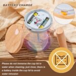 Self-Stirring Mug 400ml - Electric Auto Mixing Cup, Automatic Stirring Coffee Tumbler, Rotating Travel Mug for Coffee, Milk, & Beverages - Portable Self-Mixing Cup - Image 3