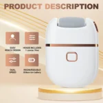 Electric Foot File & Callus Remover – Rechargeable Pedicure Tool with 2 Speeds and 3 Interchangeable Grinding Heads - Image 2