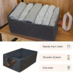 Cationic Steel Frame Storage Box, Foldable Portable Cloth Clothes Organizer Basket 40x28x18 cm - Image 4