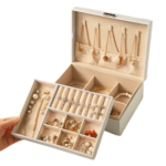 3 Layers Jewelry Boxes for Women, Jewelry Organizer with Drawer - Image 5