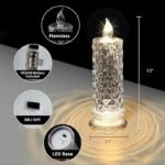 Flameless Candles Battery Operated LED Pillar Real Wax Flickering, Flickering Flameless Candles, Battery Powered Candles, LED Candles Lights for Party Wedding Christmas Decoration - Image 12