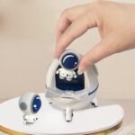 Space Capsule Air Humidifier, USB Ultrasonic Cool Air Mist Humidifiers with Led Light, 220ML Mini Portable Astronaut Humidificador Water Diffuser for Baby Bedroom - Image 8