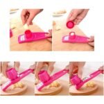 UNLOU Seasoning & Spice Choppers, Stainless Steel PP Garlic Presses Ginger Cutter Candy Color Plastic Grinding Tool Planer Kitchen Grater Grinder - Image 3
