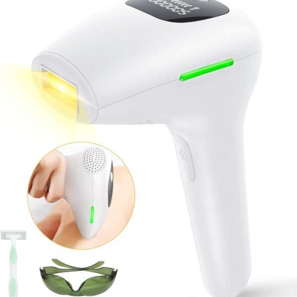 IPL Hair Removal System, Hair Remover 500,000 Flashes Permanent Painless for Face Bikini Underarms and Body