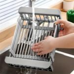 Drain Rack, Telescopic Draining Basket, Kitchen Basket, Restaurant Dish Rack, Retractable Sink Shelf, Suitable for Rectangular Sink - Image 6