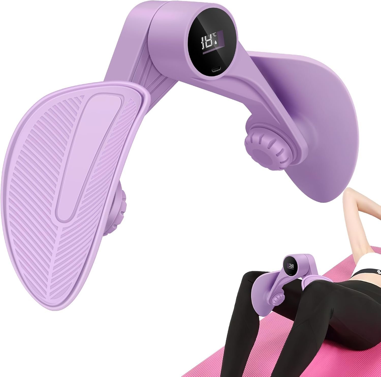 61iRbuOa3GL._AC_SL1500_.jpg Pelvic Floor Strengthener for Women, Pelvic Repair Multifunctional Leg Clip Pelvic Floor Trainer Pelvic Hip Pelvic Floor Trainer, Thigh Exerciser for Inner Thigh Hip Arm Leg Back Training - Image 1