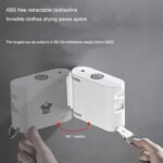 Clothes Drying Rack Invisible Clothesline Retractable Clothes Line Magic Drying Rack No Drilling for Indoor Outdoor Clothes Wall Hanger Drying Rack/Laundry Rack - Image 4