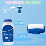 White Paint for Walls,Paint with Roller,Wall Repair Rolling Brush,Fast-Drying & Water-Based White Wall Paint,Integrated Paint Roller Kit,Wall Filler Paint Covers Graffiti,Stain,Scratch,Patch Repair - Image 8