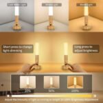 Motion Sensor Night Light USB Rechargeable Wall Light Motion Sensing Night Lights with 3 Lighting Modes Dimmable Light Portable Wall Sconce Night Light Indoor - Image 4