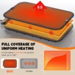 Homelove Warming Mat for Food - Electric Warming Tray with 6-Level Temperature and Hours Setting, Full Surface Graphene Heating, Waterproof Dishwasher-Friendly Food Warmer for Parties, Kitchen - Image 4