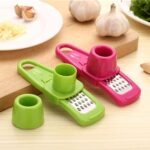 UNLOU Seasoning & Spice Choppers, Stainless Steel PP Garlic Presses Ginger Cutter Candy Color Plastic Grinding Tool Planer Kitchen Grater Grinder - Image 2
