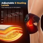 Knee Heating Pad for Pain Relief, Knee Massager with Heat and Vibration to Keep Knee Warmers, Heated Knee Brace for Relaxing - Image 11