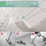 50 cm Multifunctional Magic Broom Floor Squeegee with Long Handle Adjustable and Silicone Strips, Floor Washer with 180 Degree Rotating Squeegee Broom for Cleaning Floor, Bathroom, Kitchen - Image 6