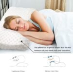Memory Foam Cervical Contour Medical Pillow for Sleeping Orthopedic Pillows for Neck Back Shoulder Support Pain Relief cusion Soft Firm Pillow (Off White) - Image 17