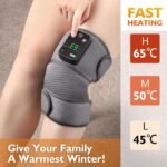 Knee Heating Pad for Pain Relief, Knee Massager with Heat and Vibration to Keep Knee Warmers, Heated Knee Brace for Relaxing - Image 3
