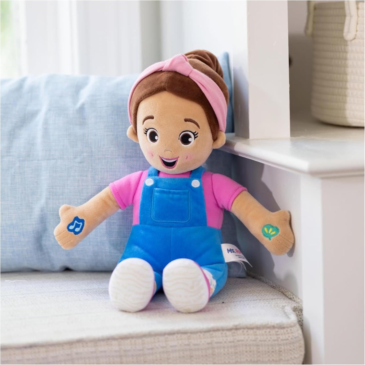 81mNI62K5LL._AC_SL1500_-1.jpg Ms. Rachel Official Speak & Sing Doll, 16” Tall Interactive Toy with 4 Songs & 16+ Phrases, Toddler Toys for Girls & Boys Ages 6 Months to 3+ Years - Image 1