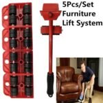 Furniture Lifter Tool Easy Mover Appliance Roller Lifter Moving System with 4 Wheel Sliders Lifter Kit for Moving - Image 3