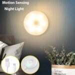 LED Motion Sensor Wireless Body Induction Lamp Rechargeable Night Light Bedroom Washroom Lighting Decor Indoor Lights with USB Charging