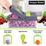 Super and Professional Multifunctional Vegetable Cutter Food Cutter Potato Cutter, Egg Separator Slicer - Image 7