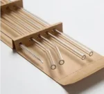 1set Heat Resistant Glass Straws with Brush - Set of 5 - Reusable and Washable,Perfect for Smoothies, Milkshakes, Tea, Juice - Image 7