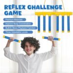 Reflex Drop Sticks Challenge Game, 2026 Upgrade Hand Eye Coordination Training Toy, Hand Speed Challenge Reaction Game, Catching All Drop Sticks for Adult- 3 Adjustable Speed