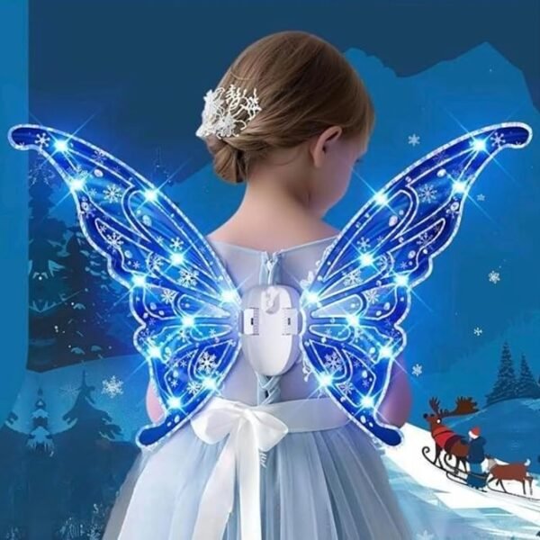 Premium Light Up Fairy Wings with LED Lights for Girls Kids Light Up Butterfly Wings, Moving Butterfly Wings, Moving Sparkling Wings, Luminous Butterfly Wing
