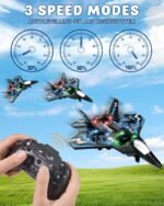 JoyRapt Drones for Kids Foam RC Plane, Remote Control Airplane | Toys and Gifts for 6 8 10 Years Old Boys, Jet Helicopter Drones with LED Lights 360° Flip - Image 4
